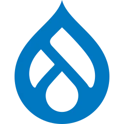 An image of the logo for Drupal